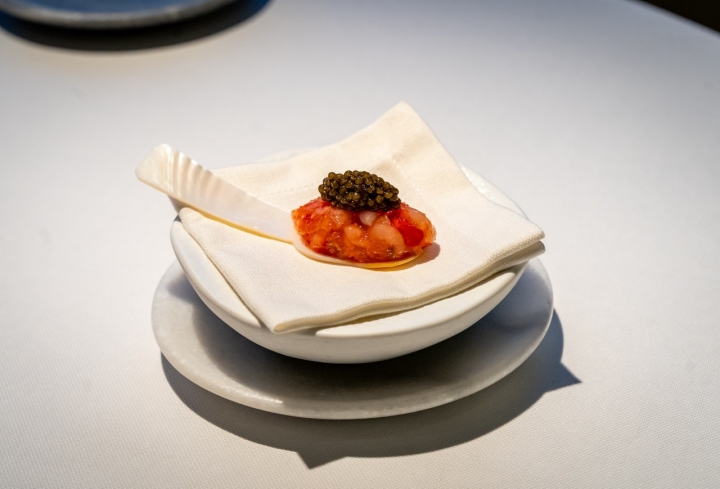 Restaurante Tribeca tartar de carabinero con caviar