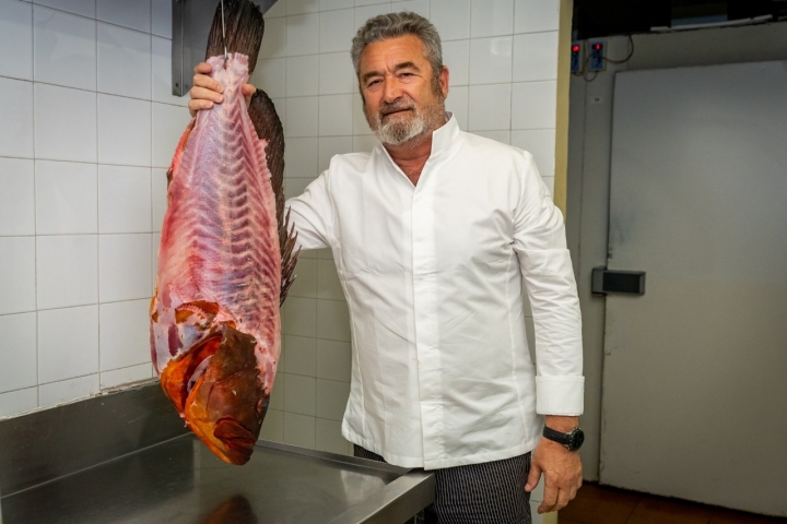 Restaurante Tribeca Pedro con mero