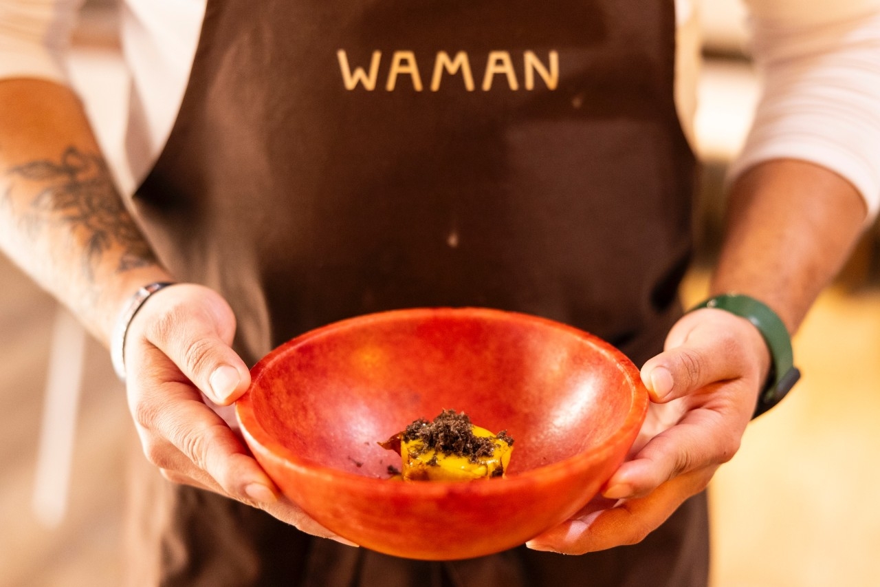 Alcachofa, brandada, pilpil de ají amarillo y trufa