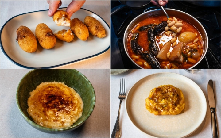 Platos clásicos del restaurante 'Narbasu' (Asturias).