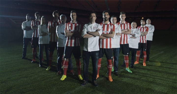 La alineación perfecta de cocina y cantera vasca. Foto cedida por el club.