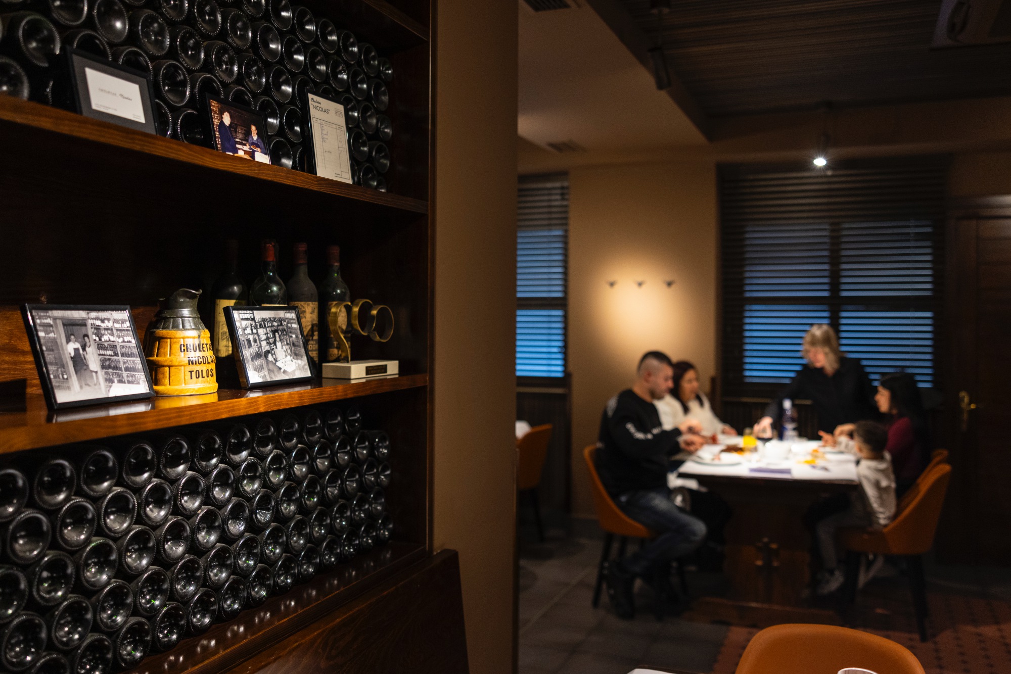 La sala del restaurante.