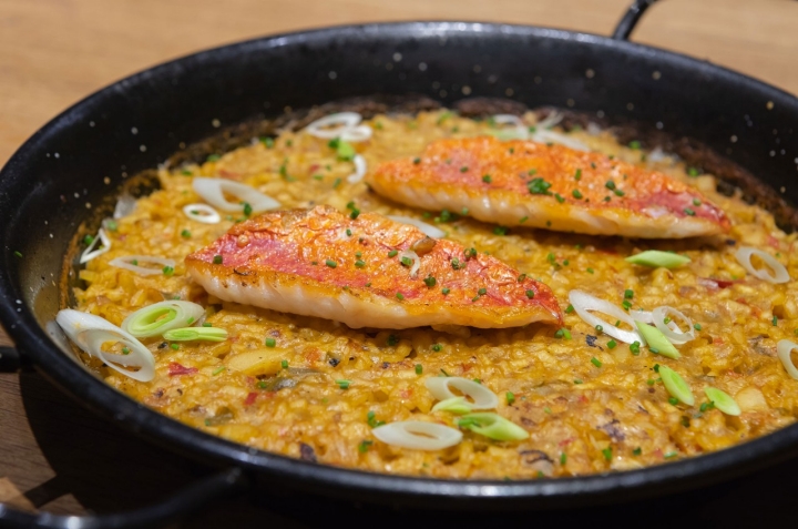 Arroz seco de pescado de roca. Foto: Gastronomic Garden.