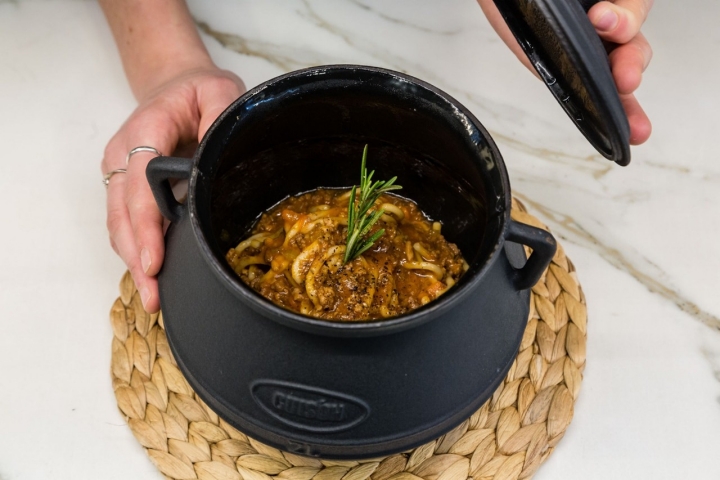 Espagueti de pasta fresca casera con un ragú a la boloñesa. Foto: 'Le Click'