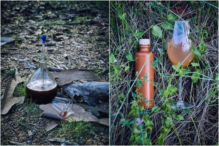 Masato negro de calostro y guarapo de castaña de Oba