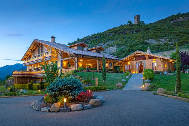 Un refugio de montaña casi de cuento.