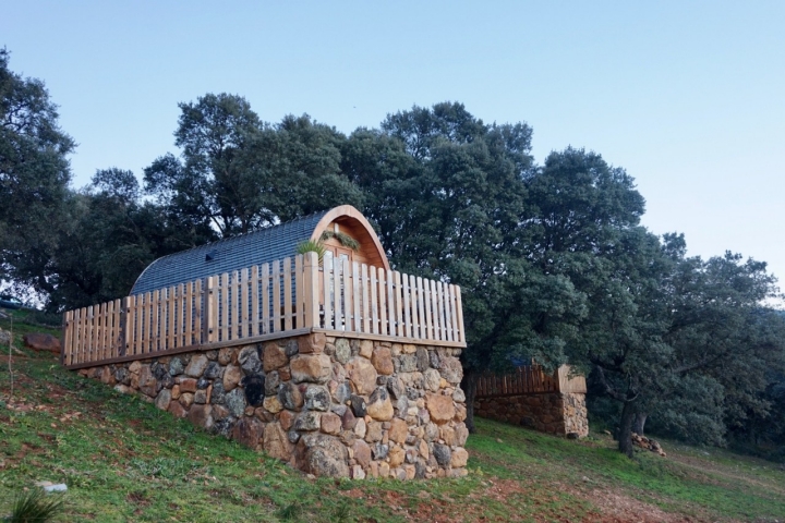Las 'podhouses' son pequeñas casas de madera sostenibles.