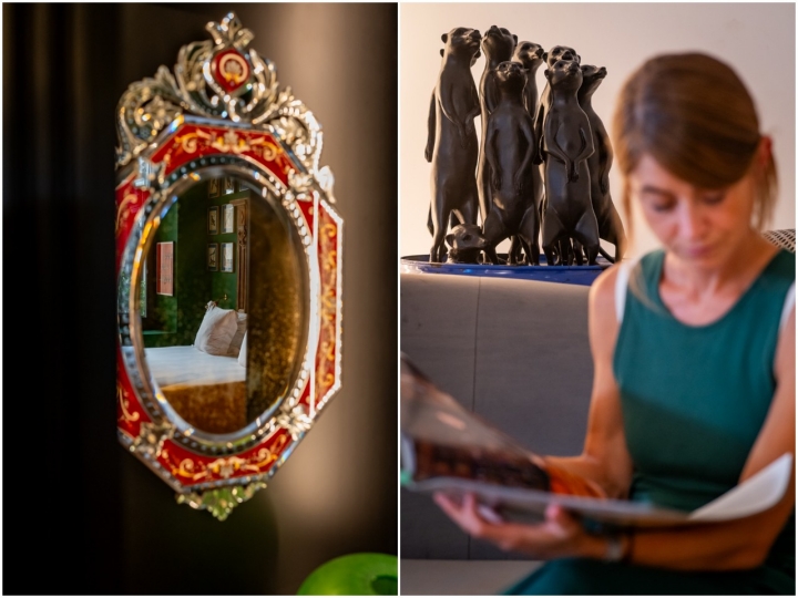 Cada espejo y objeto decorativo es único