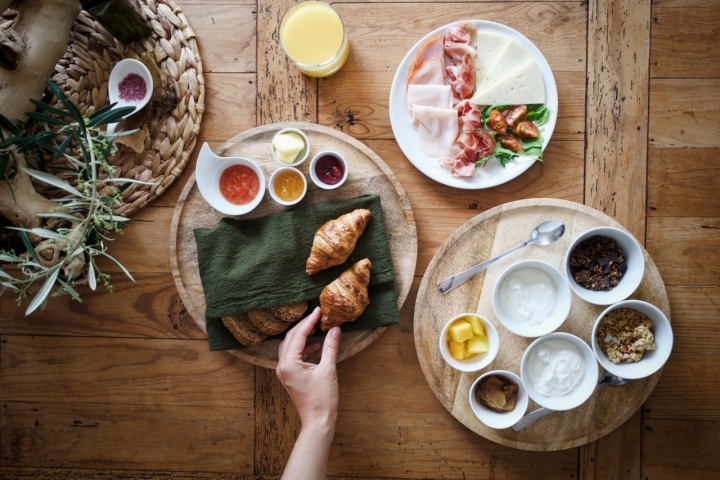 Un buen desayuno para comenzar el día.