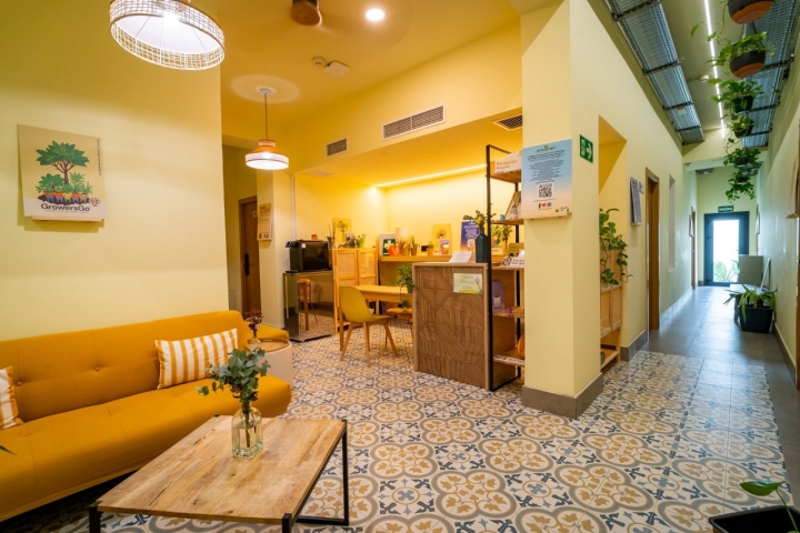 Nada más llegar a la recepción ya se respira la calma