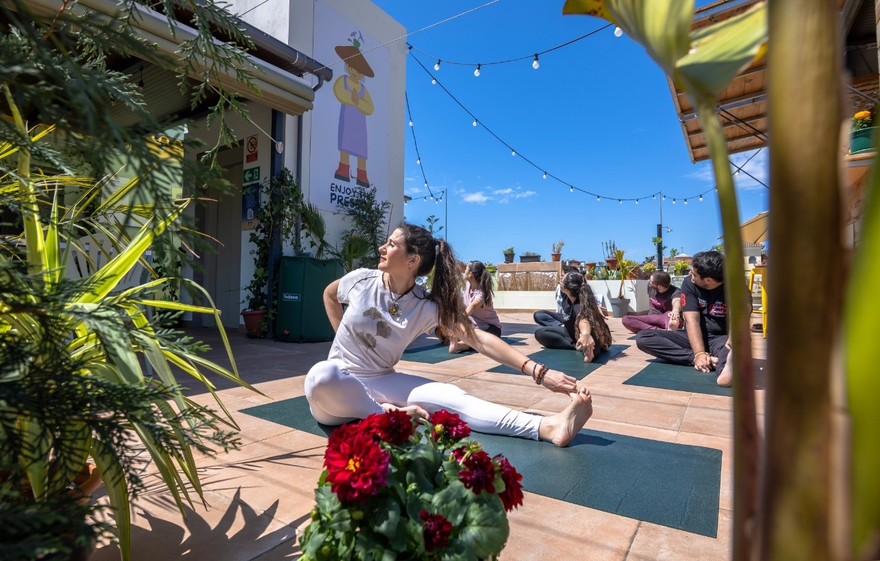 En el hotel ofrecen clases de yoga. Foto: GrowersGo