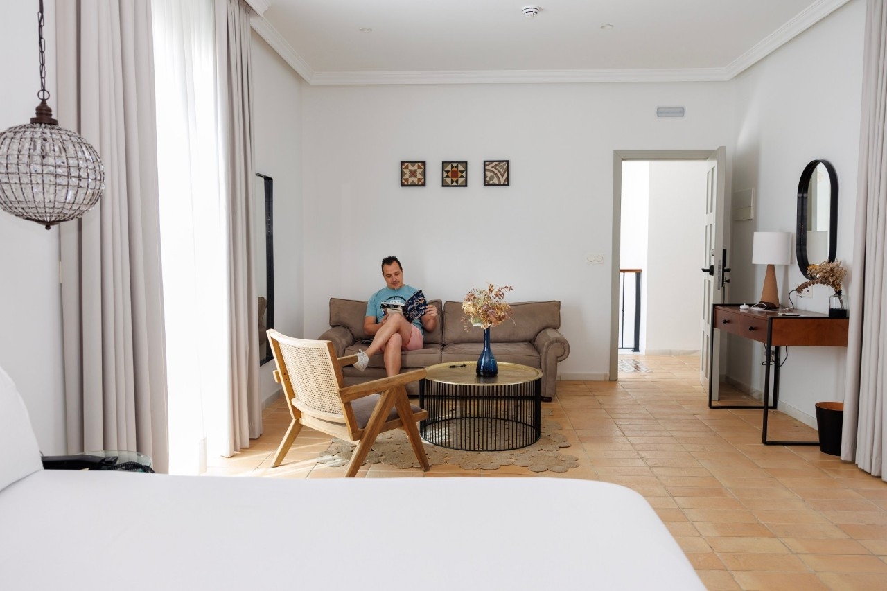 Habitación junior suite del hotel Albariza (Sanlúcar de Barrameda)