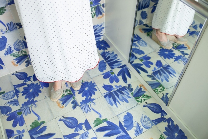 Hotel Portería Santa Clara azulejos