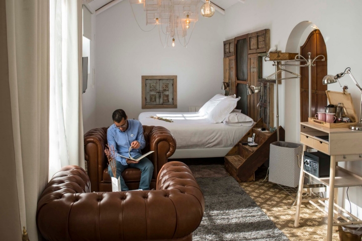 El antiguo palomar de la casa es hoy una confortable y luminosa 'suite'.