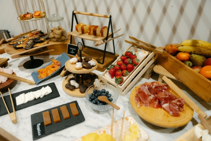 Desayuno del hotel Palacio de Arriba (Mieres, Asturias)