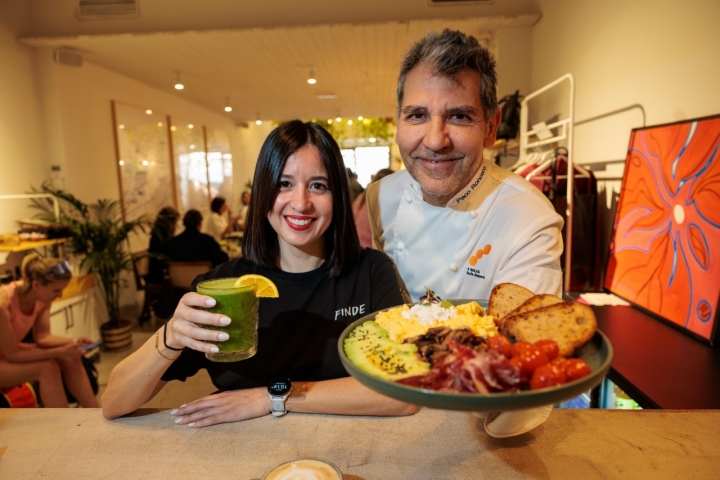 Paco Roncero junto a Verónica Torres.