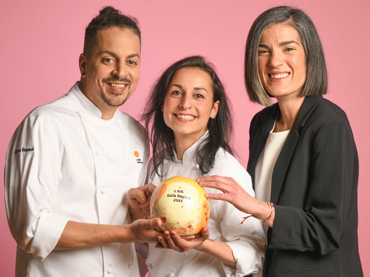 Javier Vega, Blanca Martínez y Tara Hernández de 'Juan Vargas de 'Memoria Gustativa'.