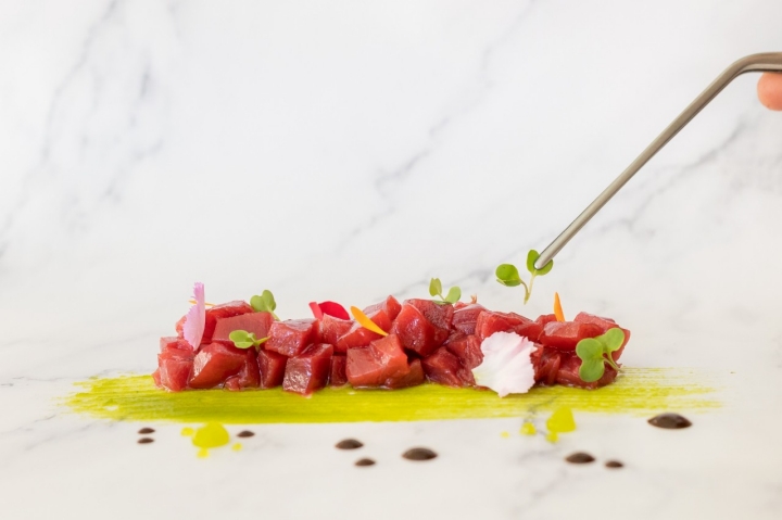 Tartar de atún de L’Ametlla de Mar, de Villa Retiro.