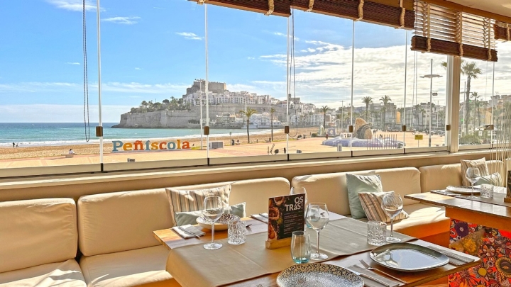 Una vistas privilegiadas del castillo de Peñíscola. Foto: Facebook 'Mandarina Club'