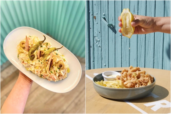 Ensaladilla y rabas para compartir en 'Salitre'. Fotos cedidas