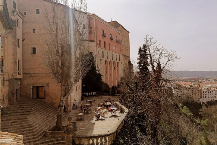 La a veces dorada hoz del Júcar desde 'La Plazería'. Foto: Facebook 'La Plazería'