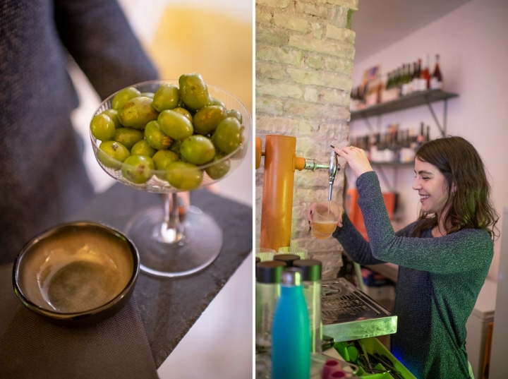 BAR DE VINOS NATURALES Y CAFÉ. TIENE SOLO UNA CERVEZA ARTESANA VDE VLAENCIA