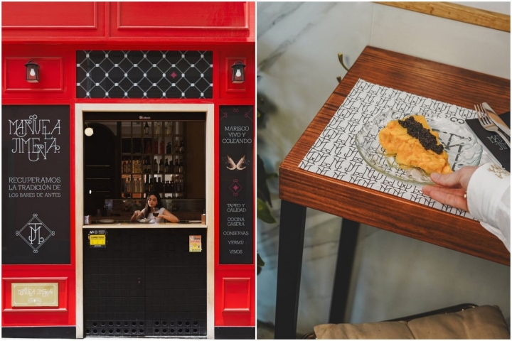 Fachada y pincho de tortilla de Manuela Jimena