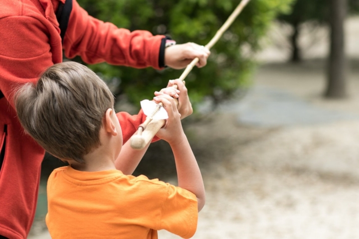 Serán arqueros de la Edad de Piedra por un día.