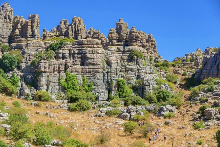 Vista de El Torcal, en Antequera