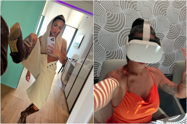 Disfrutando de 'Sublimotion'. Foto: @lorenacastell (Instagram)