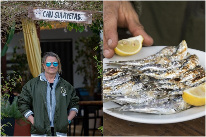 Las sardinas asadas de ‘Can Sulayetas’ son todo un 'must' para Nacho Cano. Foto: Sergio Lara/Daniel Pérez