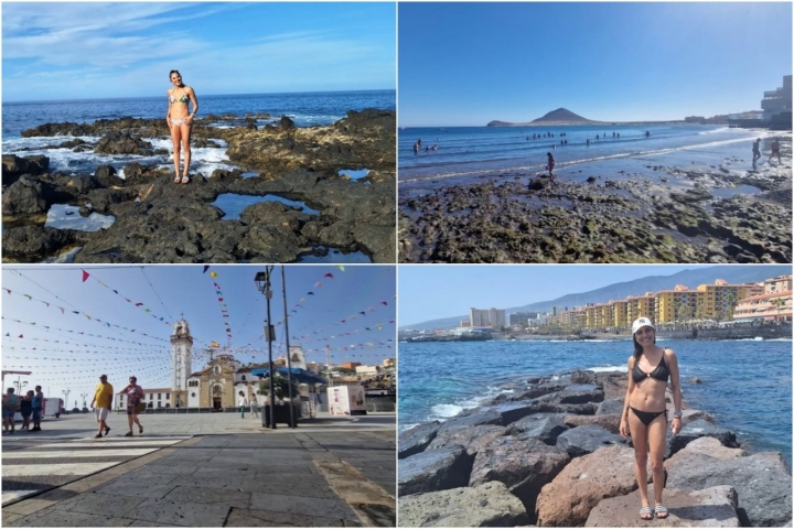 El mar de su isla la relaja y le carga las pilas. Fotos: @acostatoni