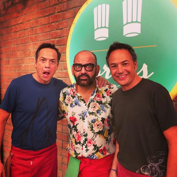 El de Hospitalet también pasó por el programa de cocina de los hermanos Torres. Foto: Instagram.