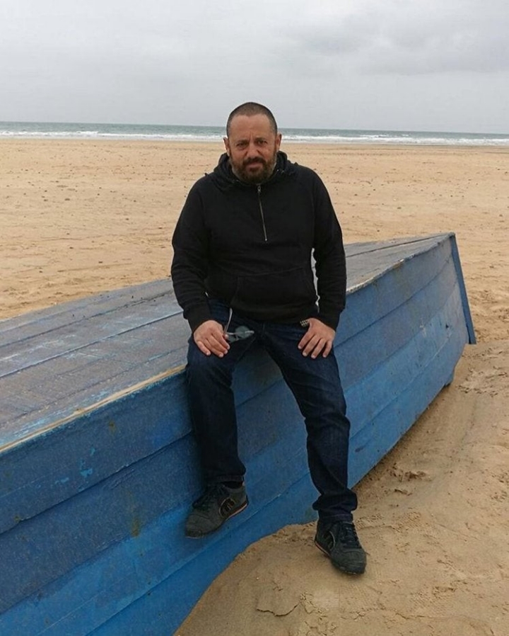 En la playa gaditana de El Palmar. Foto: Instagram (@peponnieto)