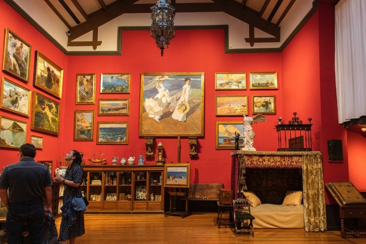 Habitación de Joaquín Sorolla en Museo Sorolla de Madrid.