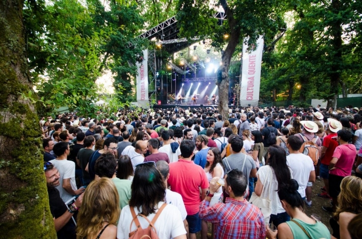 Ambiente durante los conciertos en el festival PortAmérica 2017 en Caldas de Reis, Pontevedra. Foto: PortAmérica.