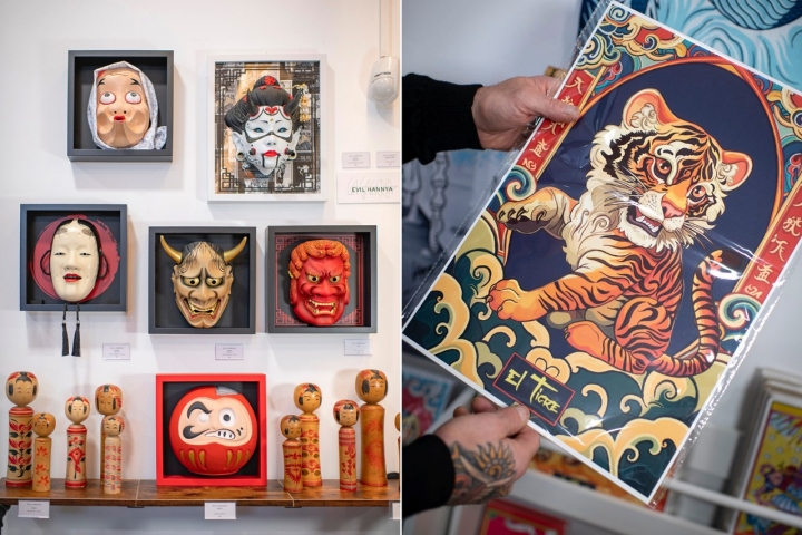 Obras originales cargadas de color.