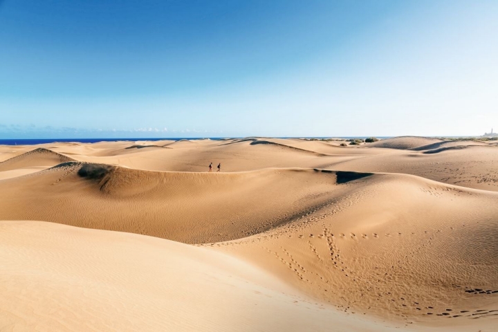 Las dunas de Maspalomas, en San Bartolomé de Tirajana.
