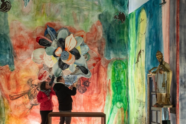 Interior de la Iglesia Sant Víctor de Seurí (Sort)