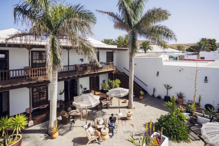Patio del hotel Palacio de Ico, en Teguise