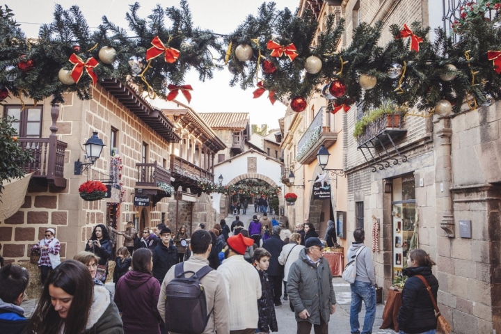 La Navidad se respira en el recorrido del 'Poble Espanyol'. Foto: Poble Espanyol