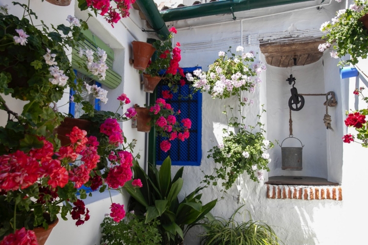 Detalle de uno de los patios de la calle Marroquíes.