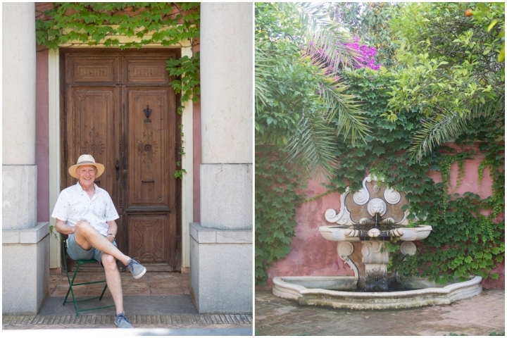 El rumor del agua invita a hacer un alto en el camino. En la foto, Enrique Montoliu.