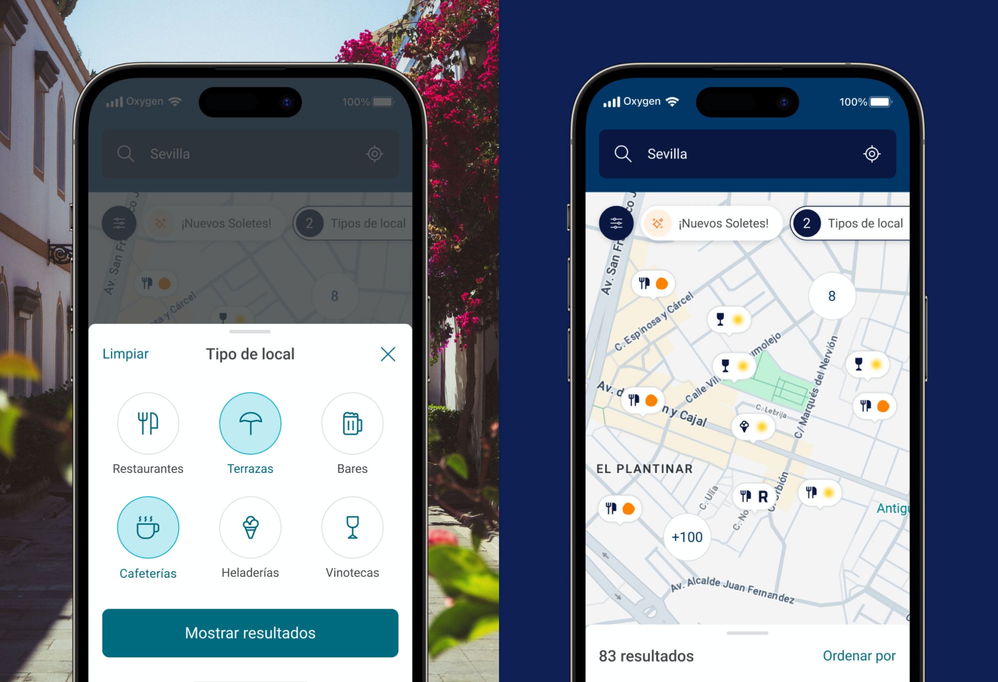 Encuentra sus restaurantes y Soletes más cercanos.