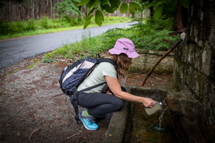 En la fuente do Breixo.