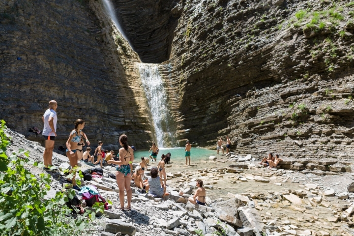Cascada D’os Lucas (Biescas, Huesca) grupos