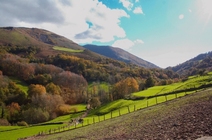 Zugarramurdi (Valle del Baztán): vista del valle