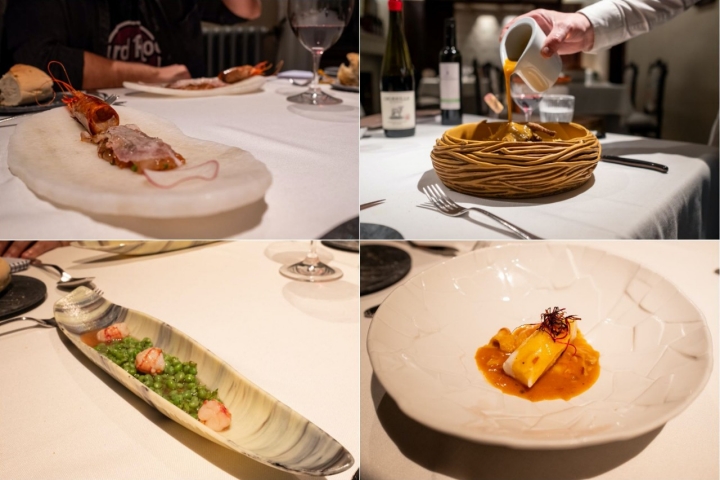 Platos Hostería de Los Palmeros en Frómista (Palencia)