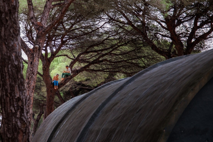 Fundación Montenmedio NMAC barracón con obra