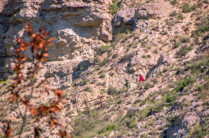 185 escalones permiten subir de una forma más cómoda hasta la parte alta del escarpe.